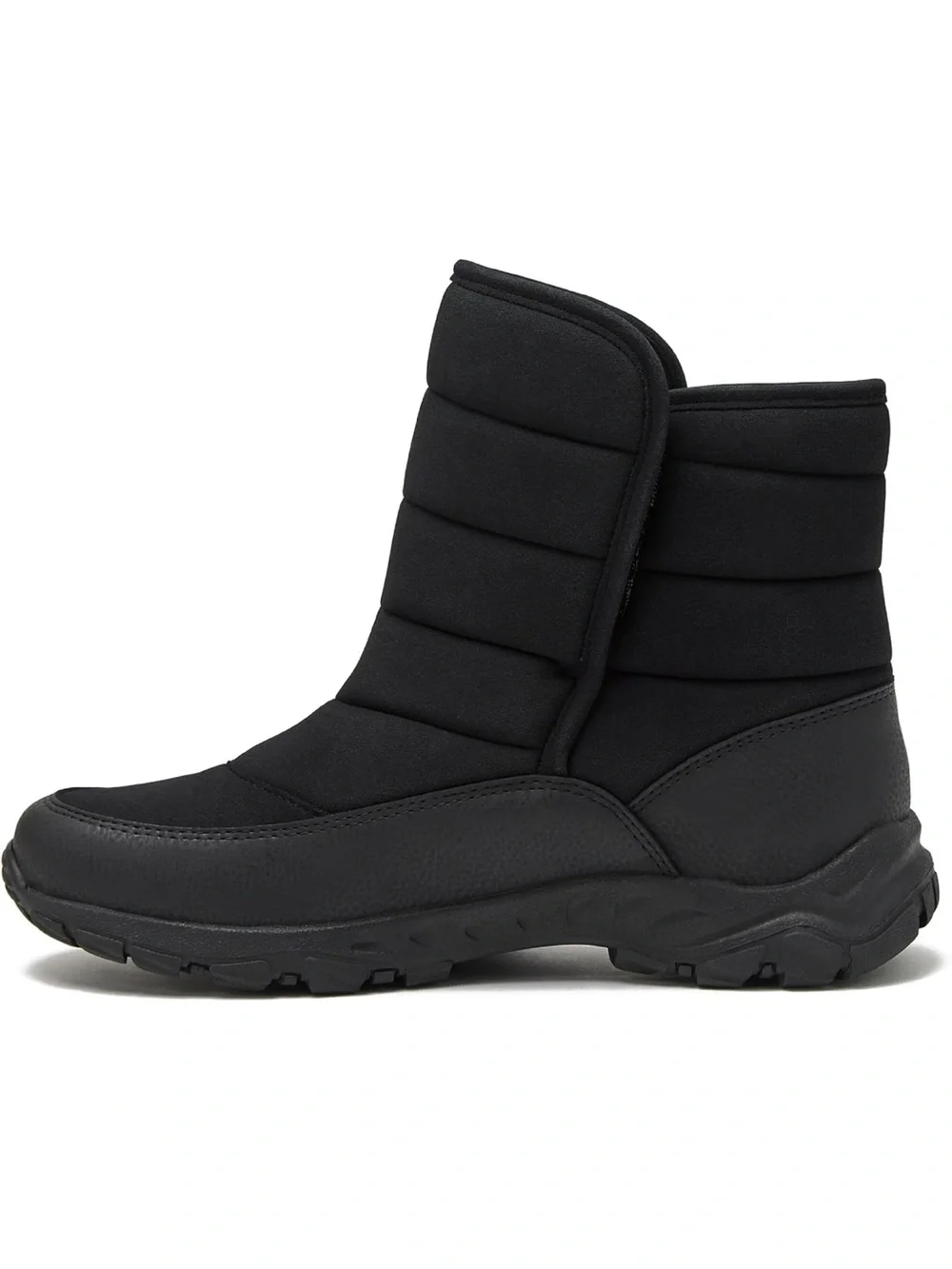 NWT Lands' End Expedition Insulated Waterproof Slip On Black Snow Boots size 11 - Picture 3 of 11
